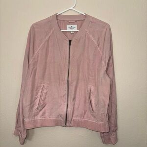 American Eagle Pink Bomber Jacket